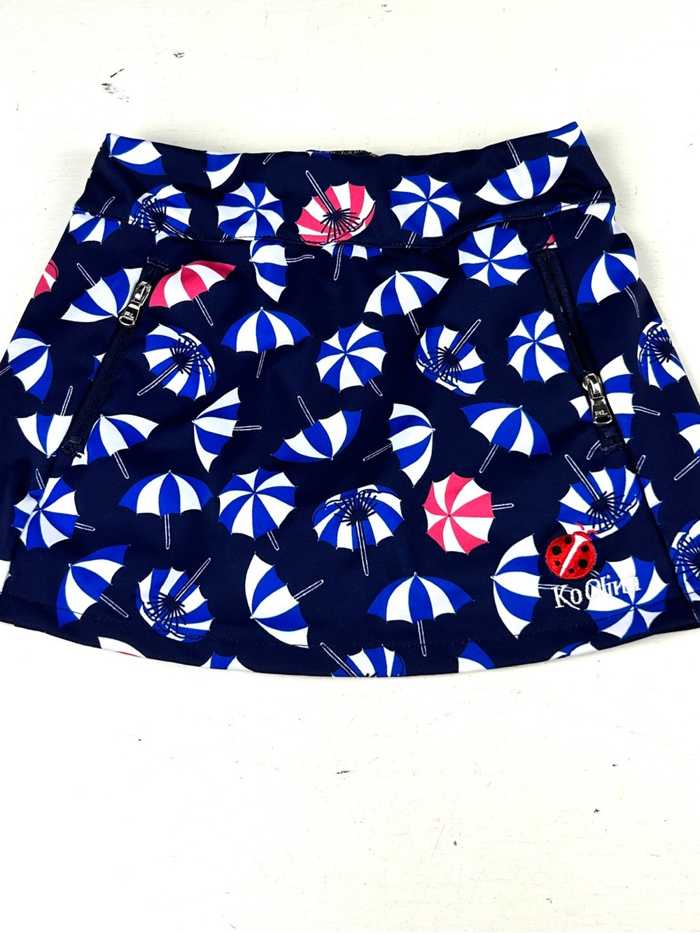 Polo Ralph Lauren Skirt Girls Sz 4 Blue Lined Golf Tennis Skort Koalina Hawaii